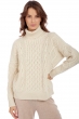 Cashmere ladies chunky sweater albury natural ecru s