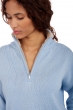 Cashmere ladies chunky sweater alizette ciel 3xl
