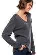 Cashmere ladies chunky sweater erine 4f matt charcoal xs