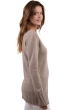 Cashmere ladies chunky sweater july natural brown 2xl