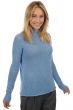 Cashmere ladies chunky sweater louisa azur blue chine 2xl