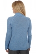 Cashmere ladies chunky sweater louisa azur blue chine m