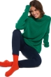 Cashmere ladies chunky sweater louisa evergreen xs