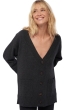 Cashmere ladies chunky sweater vadena charcoal marl s
