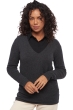 Cashmere ladies chunky sweater vanessa charcoal marl xl