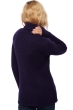 Cashmere ladies chunky sweater vicenza black deep purple xl