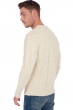 Cashmere men chunky sweater acharnes natural ecru 2xl