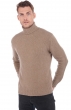 Cashmere men chunky sweater achille natural brown l