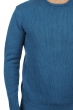 Cashmere men chunky sweater bilal canard blue 3xl
