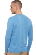 Cashmere men chunky sweater hippolyte 4f azur blue chine xs