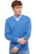 Cashmere men chunky sweater hippolyte 4f blue chine 2xl