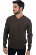 Cashmere men chunky sweater hippolyte 4f marron chine xl
