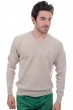 Cashmere men chunky sweater hippolyte 4f natural beige 2xl