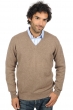 Cashmere men chunky sweater hippolyte 4f natural brown s