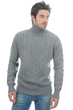 Cashmere men chunky sweater lucas grey marl xs