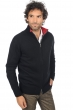 Cashmere men chunky sweater maxime black blood red 3xl