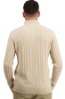 Cashmere men chunky sweater taurus natural beige 2xl