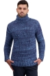 Cashmere men chunky sweater togo indigo manor blue azur blue chine s
