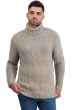Cashmere men chunky sweater togo natural brown manor blue natural beige m