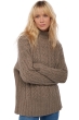 Yak ladies chunky sweater victoria natural dove m