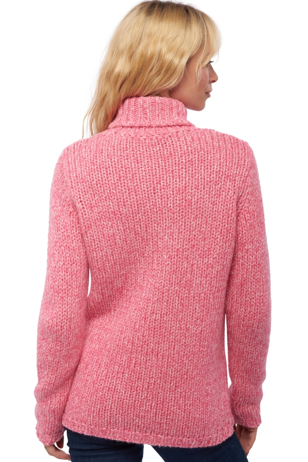 Cashmere ladies chunky sweater vicenza shocking pink shinking violet xl