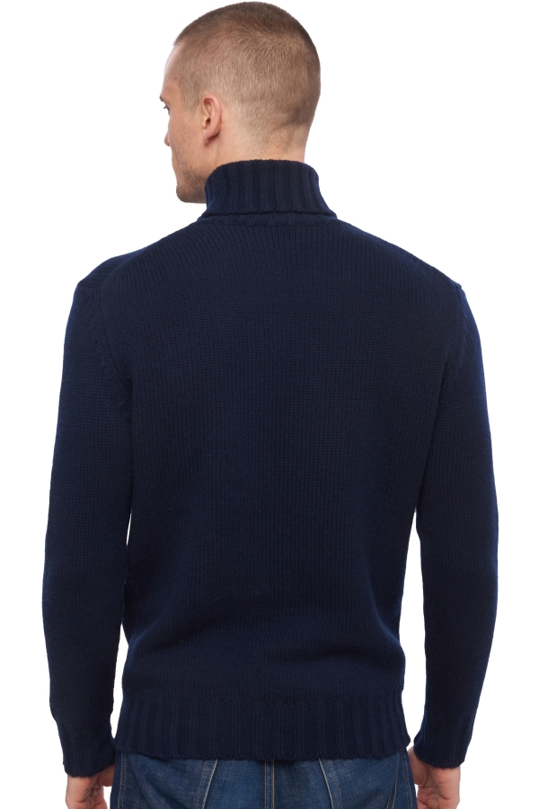 Cashmere men chunky sweater achille dress blue xl