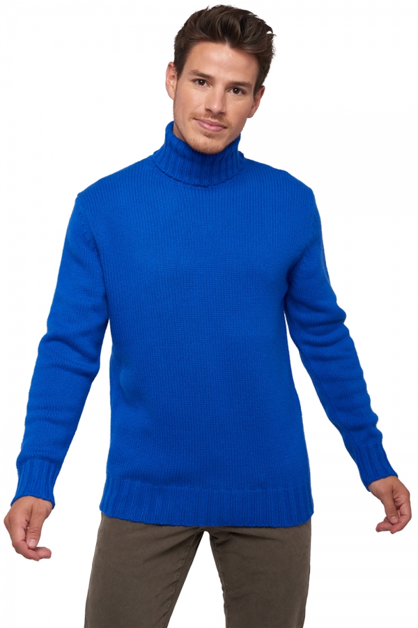 Cashmere men chunky sweater achille lapis blue s