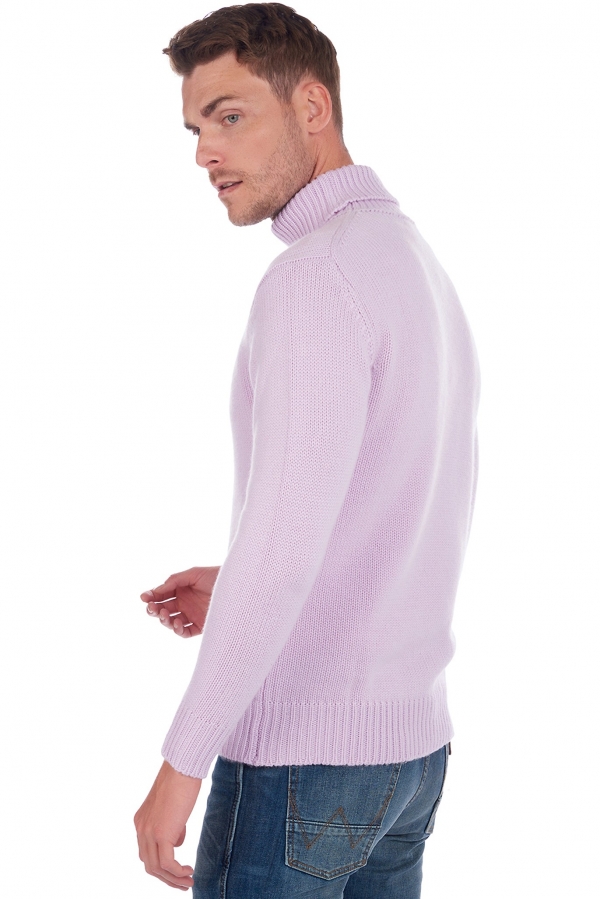 Cashmere men chunky sweater artemi lilas 2xl