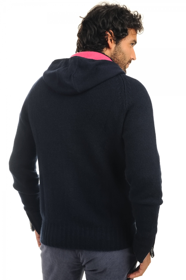 Cashmere men chunky sweater brandon dress blue shocking pink 3xl