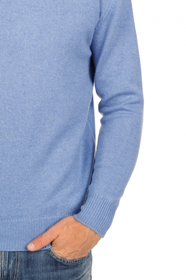 Cashmere men chunky sweater edgar 4f blue chine 2xl