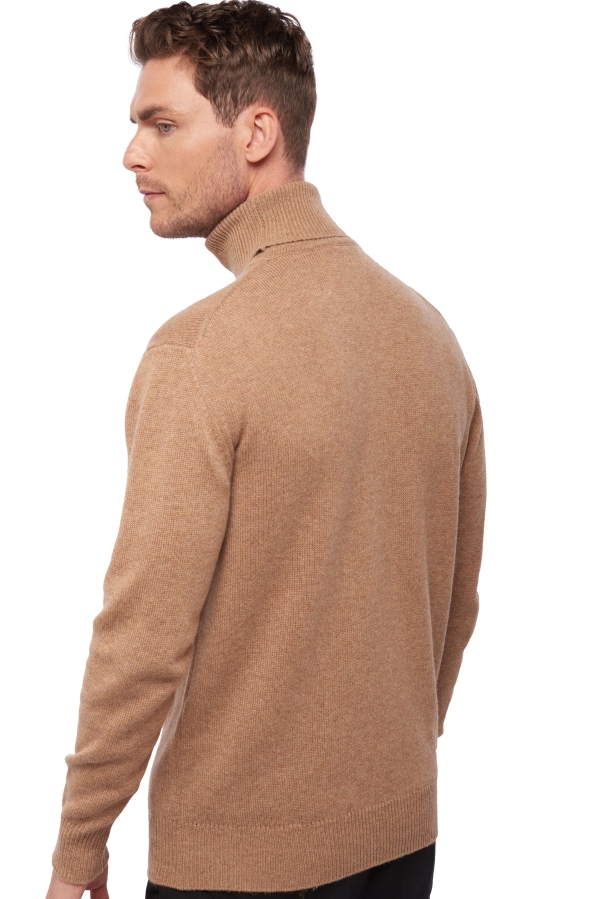 Cashmere men chunky sweater edgar 4f camel chine 4xl