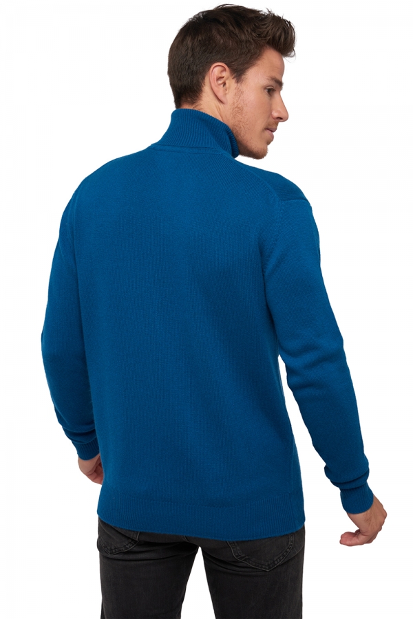 Cashmere men chunky sweater edgar 4f canard blue xs
