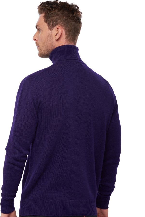 Cashmere men chunky sweater edgar 4f deep purple xs
