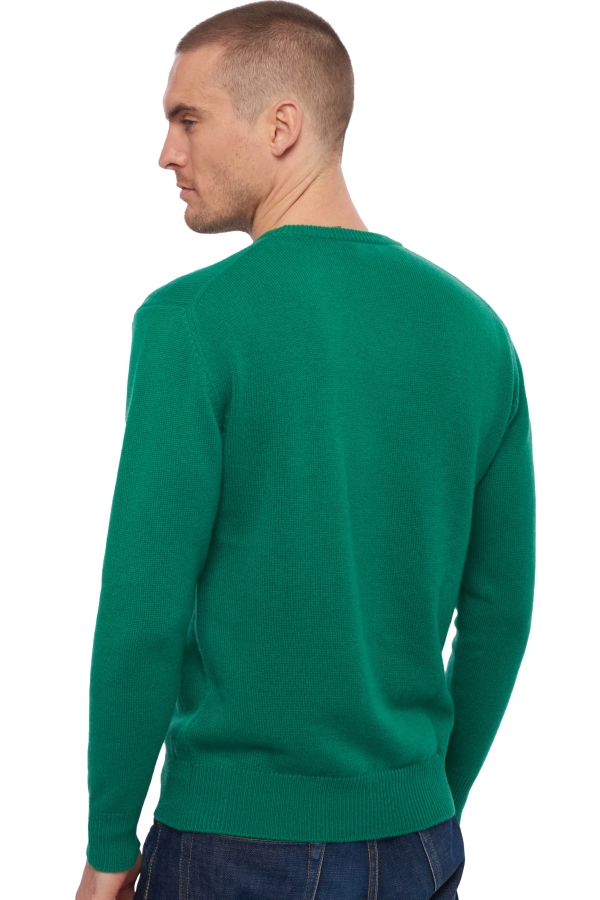 Cashmere men chunky sweater hippolyte 4f evergreen s