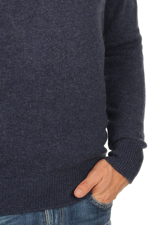 Cashmere men chunky sweater hippolyte 4f indigo 3xl