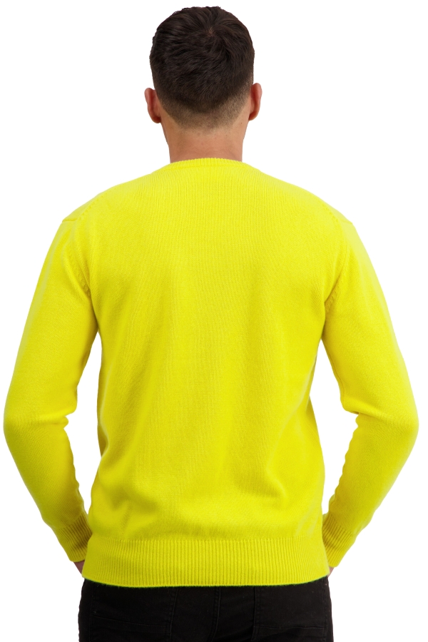 Cashmere men chunky sweater hippolyte 4f jaune citric l