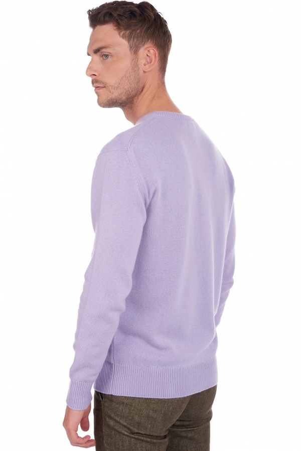 Cashmere men chunky sweater hippolyte 4f violet tulip xl