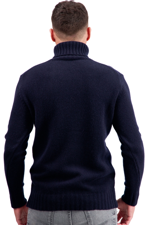 Cashmere men chunky sweater tobago first dress blue 2xl