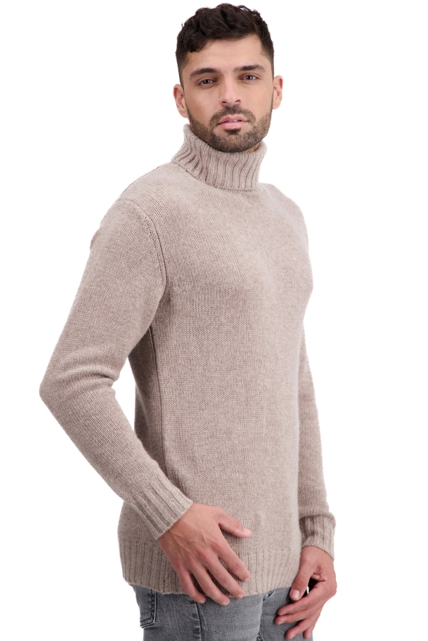 Cashmere men chunky sweater tobago first toast xl