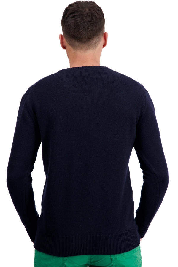 Cashmere men chunky sweater tour first dress blue 2xl