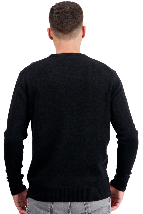Cashmere men chunky sweater touraine first black l
