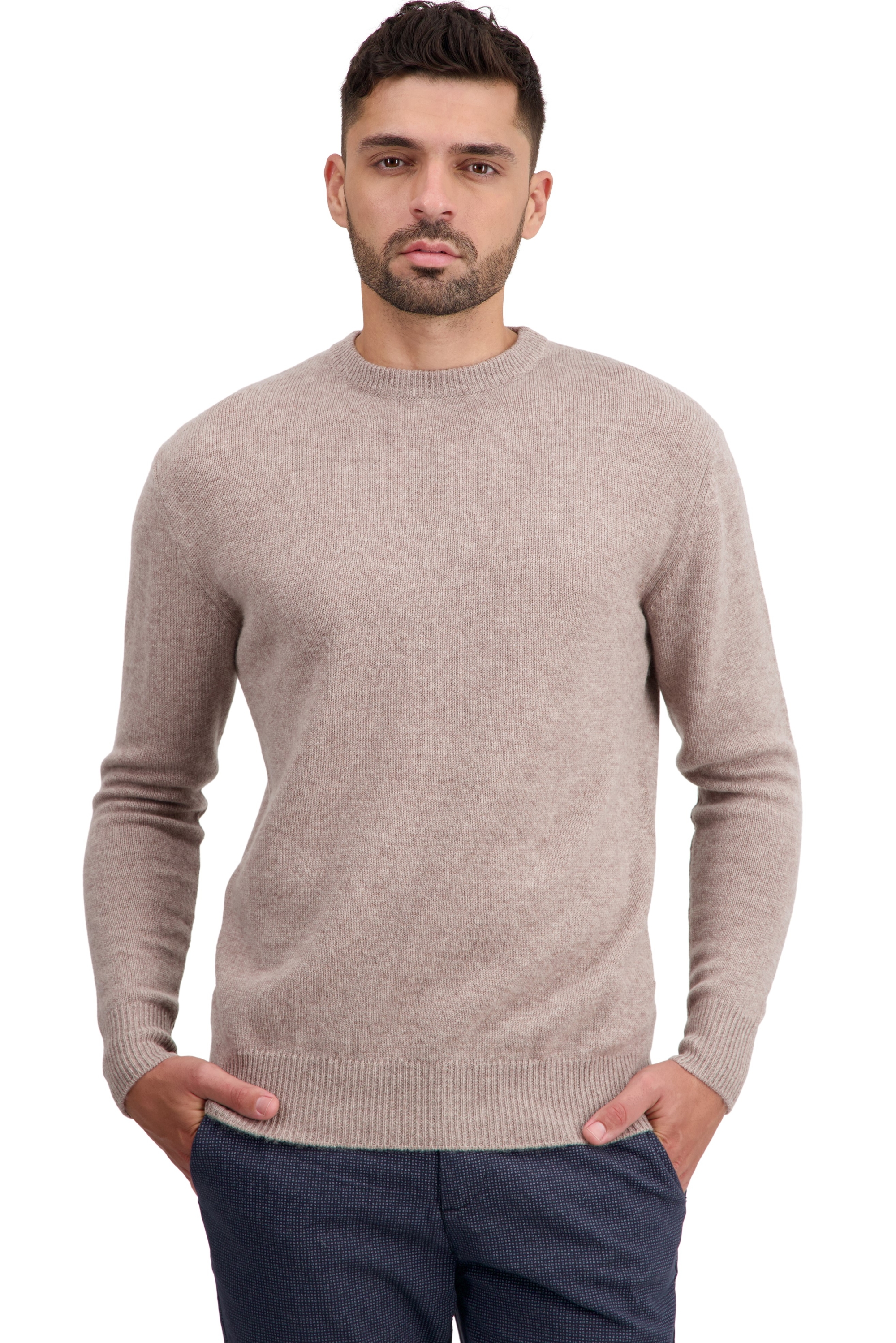 Cashmere men chunky sweater touraine first toast 3xl