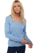 Cashmere ladies basic sweaters at low prices tessa first powder blue s