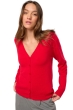 Cashmere ladies cardigans taline first deep red m