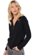 Cashmere ladies cardigans tina first black l