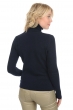 Cashmere ladies chunky sweater lyanne bleu noir s