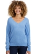 Cashmere ladies chunky sweater thailand azur blue chine s