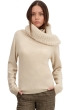 Cashmere ladies chunky sweater tisha natural beige m