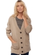 Cashmere ladies chunky sweater vadena natural stone xs