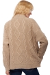 Cashmere ladies chunky sweater valaska natural brown m